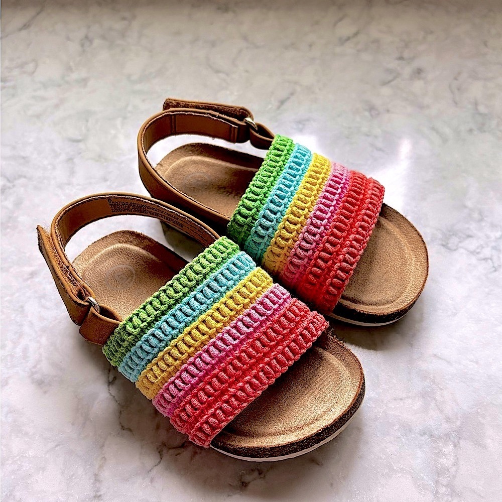Colorful Rainbow Girl’s Sandals